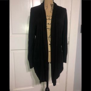 Black tunic cardigan
